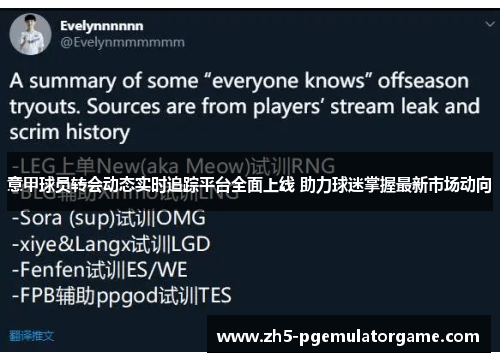 意甲球员转会动态实时追踪平台全面上线 助力球迷掌握最新市场动向