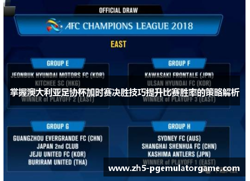 掌握澳大利亚足协杯加时赛决胜技巧提升比赛胜率的策略解析